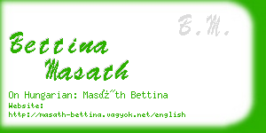 bettina masath business card